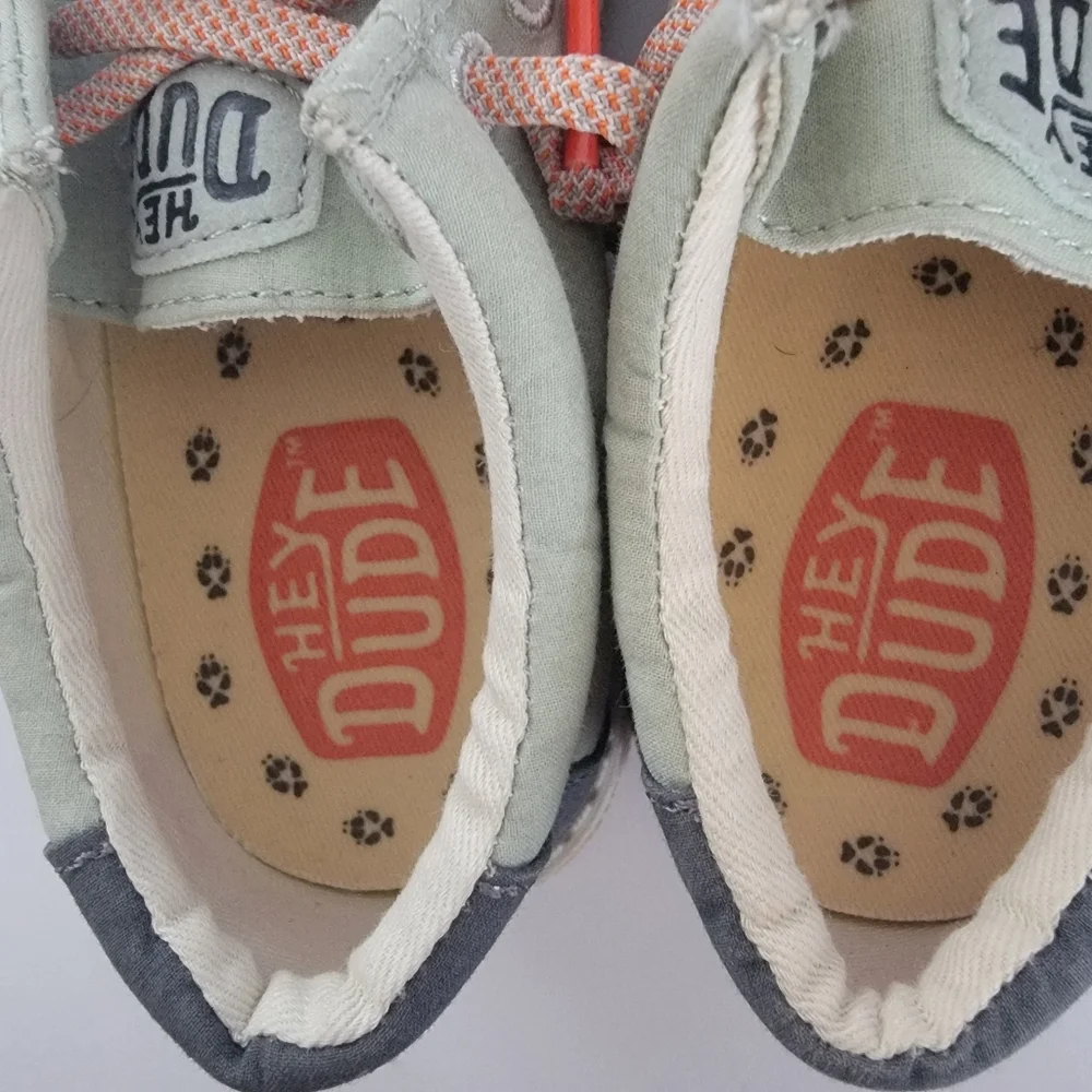 Hey Dude Wally Toddler Critter Slip On Shoes Sage Fox Sz TD10
